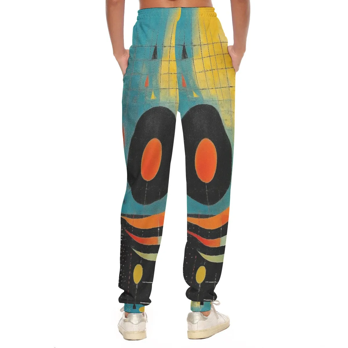 All-Over Print Women's Casual Pants 221 multicolored, abstract, print