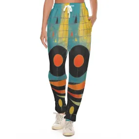 All-Over Print Women's Casual Pants 221 multicolored, abstract, print