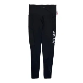 Ariat 'EOS' Knee Patch Tights in Black - Women's Small