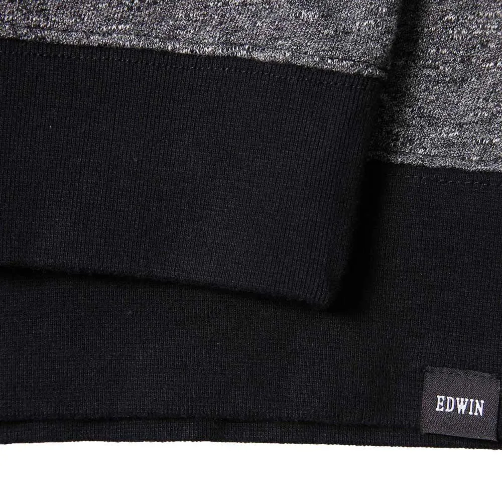 Edwin International Sweatshirt  - Black Marbled