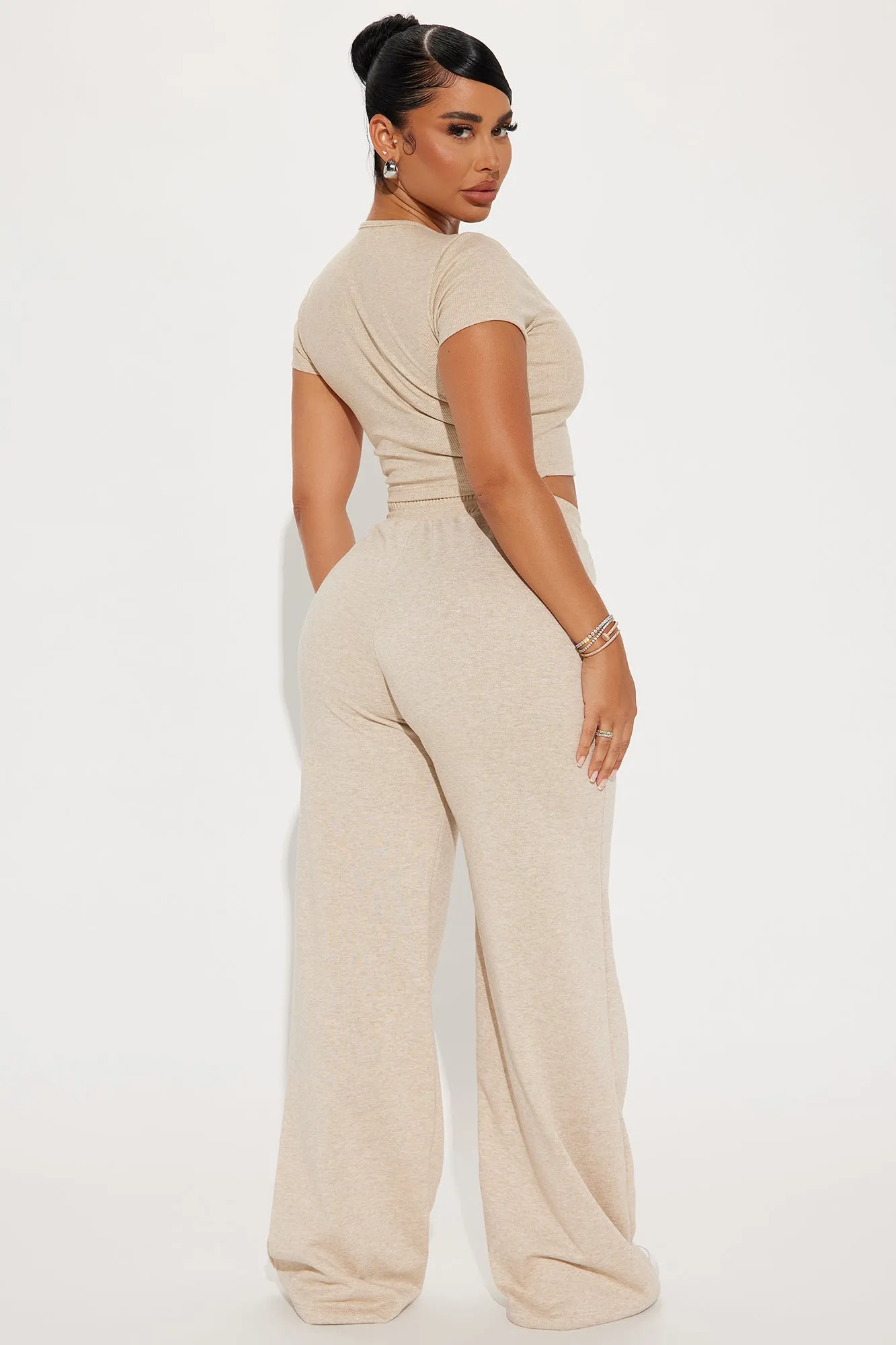 Getting Along Pant Set - Oatmeal