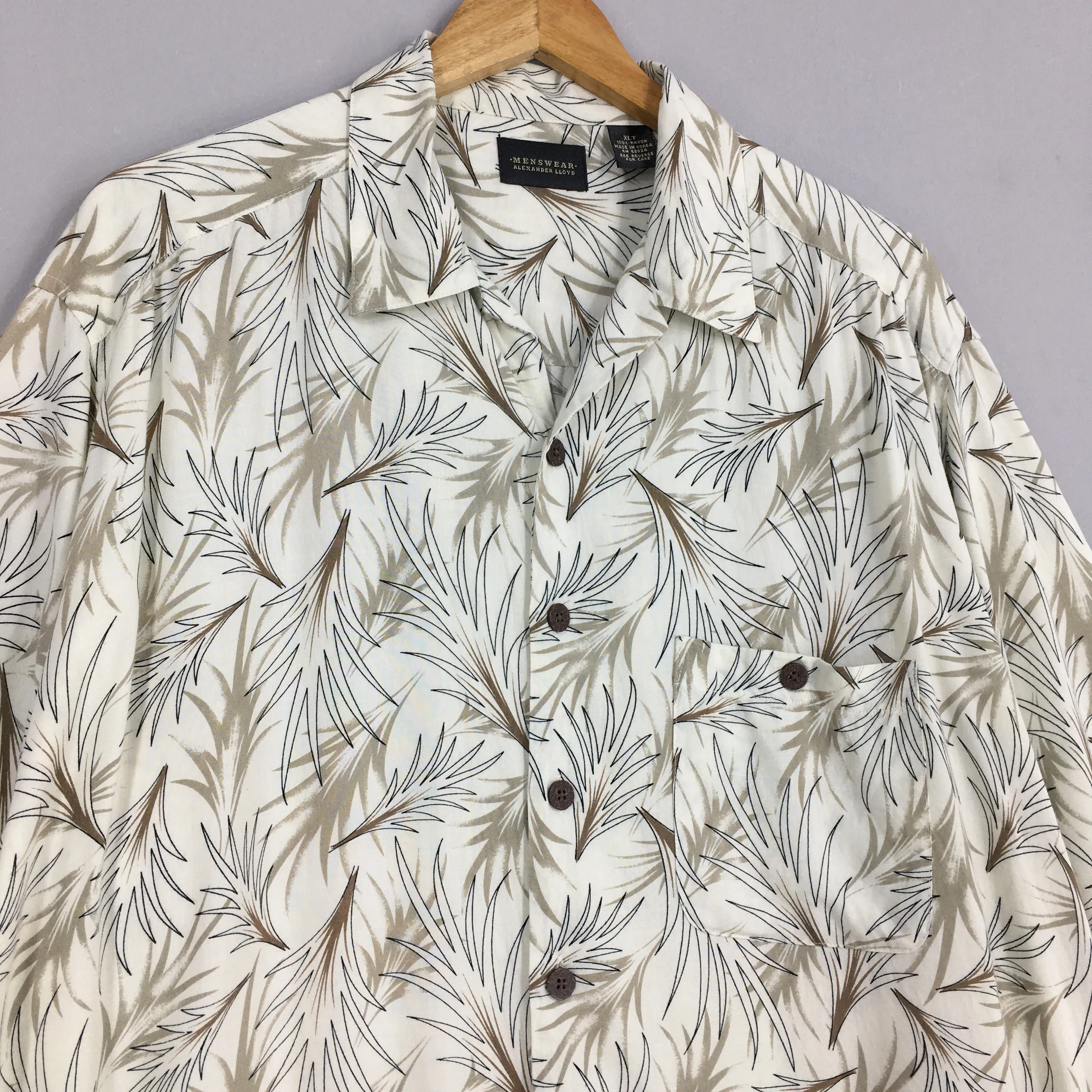 Hawaiian Aloha Tropical Rayon Shirt XLarge