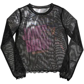 James Brown | Ladies Long Sleeve T-Shirt: Mr Dynamite (Mesh)