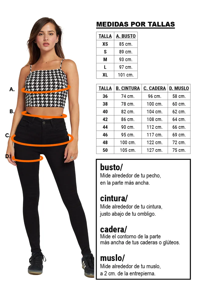 Jeans Tiro Alto Pitillo 1810