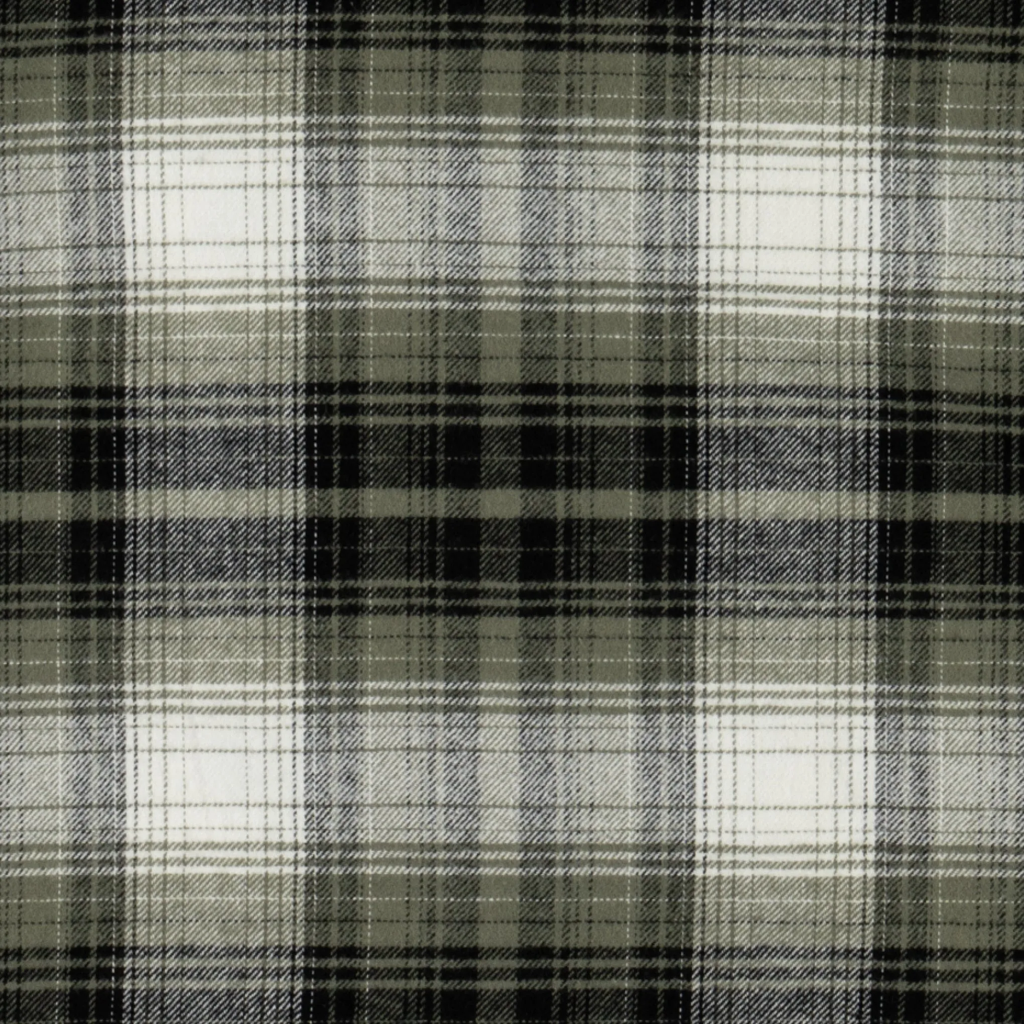 Lair Woven Plaid/Thermal Layered Shirt - Olive