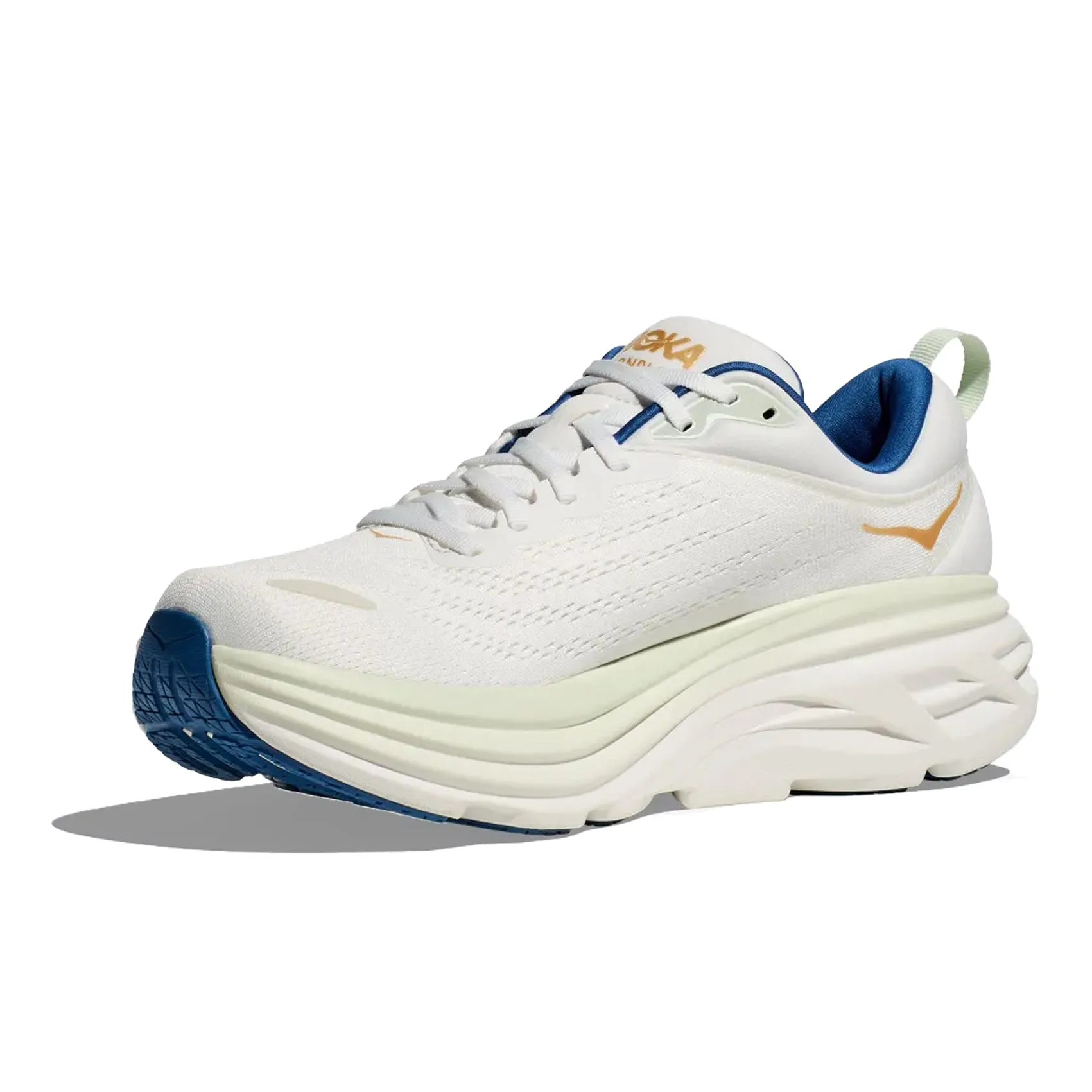 Mens HOKA Bondi 8 - Frost / Gold