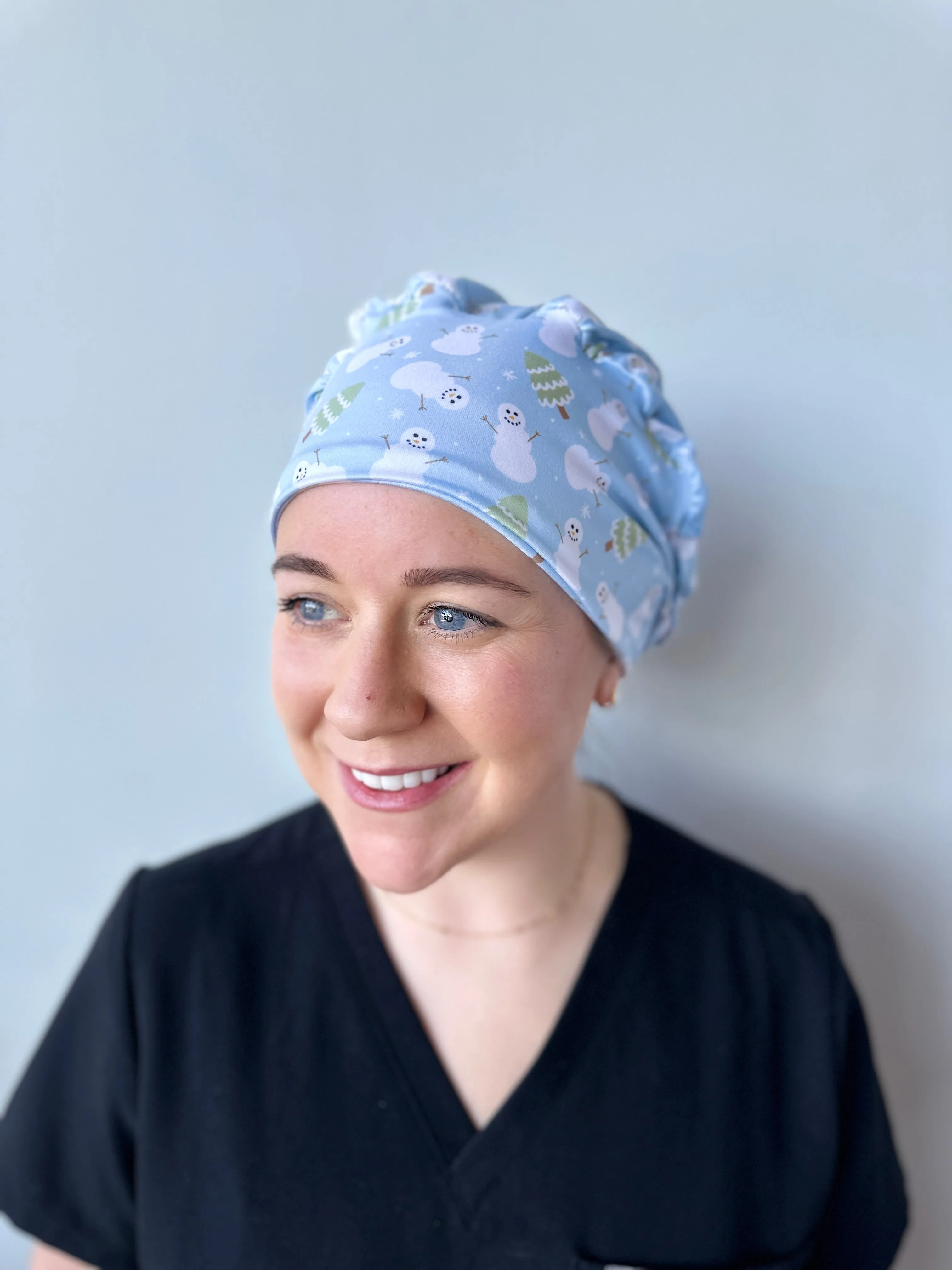 Scrub Hat - Snowmen